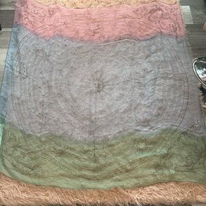 Hermes astrologie sunrise silk muslin scarf